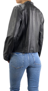 Chaqueta Cuero Negro