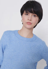 Sweater Jacqueline de Yong Silja Life Azul - Calce Regular