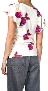 Polera Crema Estampada