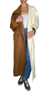 Abrigo Lana Bicolor Oversize