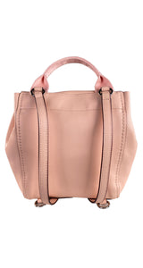 Mochila Mini Cuero Rosa