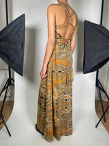 Vestido Maxi Estampado Multicolor