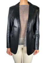 Chaqueta Cuero Negro