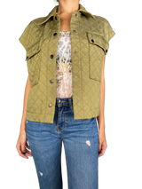 Chaqueta Verde Sin Mangas