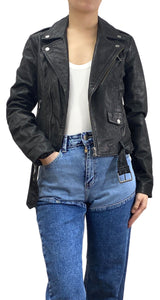 Chaqueta Cuero Negro
