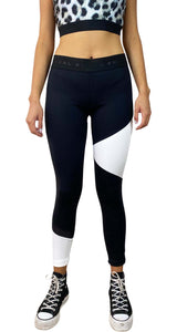 Leggings Negra con Blanco