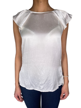 Blusa Blanca Satinada