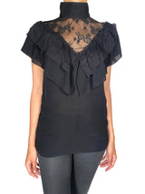 Blusa Negra Encaje
