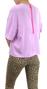 Blusa Rosada Plisada