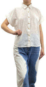 Blusa Blanca Botones