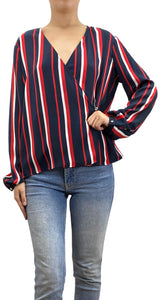 Blusa Wrap Rayas