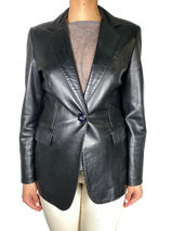 Chaqueta Cuero Negro