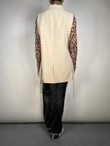 Chaqueta Crema Sin Mangas