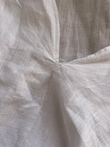 Vestido Camisero Blanco Lino