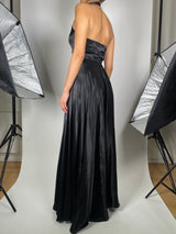 Vestido Negro Satinado