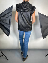 Chaqueta Cuero sin Mangas