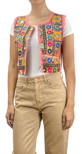 Gilet Rosada Bordada