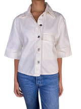 Sobrecamisa Denim Blanca