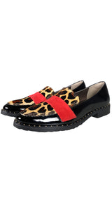 Mocasines Charol Animal Print