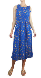 Vestido Azul Flores