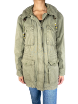 Chaqueta Verde Bolsillos