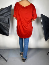 Polera Simona Crep Copper