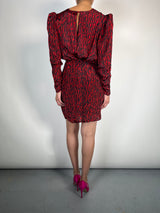 Vestido Rojo Estampado