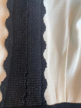 Vestido Guipur Blanco Y Negro