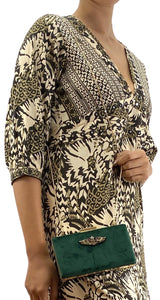 Clutch Velvet Verde