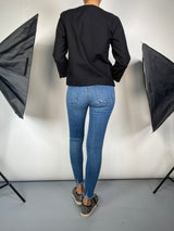 Chaqueta Negra Mostacillas