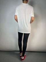 Polera Wassa Ao Dots Strass Lino