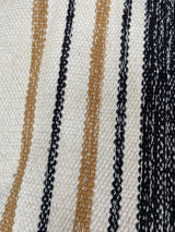 Bolso Tejido Beige de Rayas