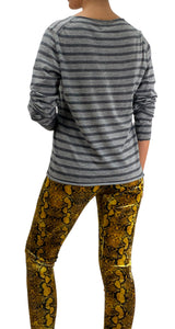 Polera Gris Cashmere Rayas