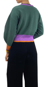 Sweater Verde Flores