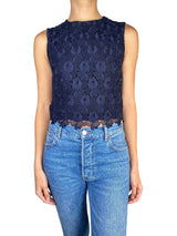 Blusa Guipur Azul