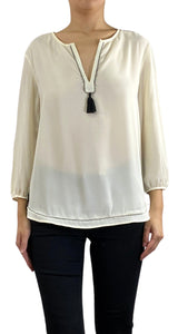 Blusa Traslucida Marfil