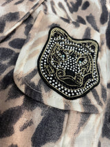 Blazer Lino Animal Print