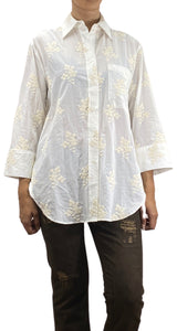 Blusa Blanca Bordada