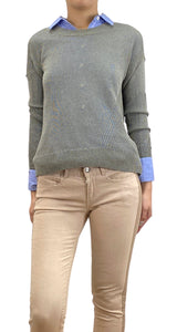 Sweater Gris Tejido