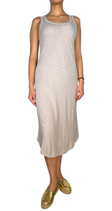 Vestido Midi Gris Tirantes