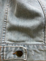 Chaqueta Denim Mangas Cuero Vegano