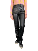 Pantalón Negro Cuero Vegano