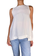 Blusa Blanca Sin Mangas