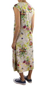 Vestido Beige Flores