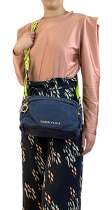 Bandolera Navy Neón