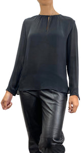 Blusa Traslucida Negra