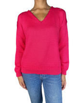 Sweater Fucsia Tejido