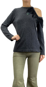 Sweater Gris Plumas