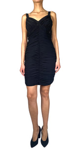 Vestido Drapeado Negro