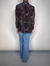 Blusa Mangas Fruncidas